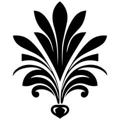 black and white tree