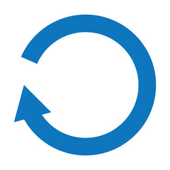 The refresh icon. Loading symbol. Flat