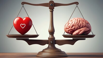 Equilibrium of Heart and Brain, Emotion and Logic on Scales