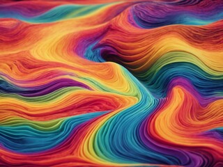 Obraz premium colorful abstract wallpaper, mesmerizing background in bright waves texture 