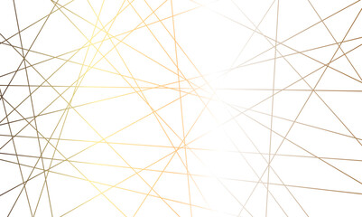 Obraz premium Abstract luxury seamless premium shiny golden random chaotic square and triangle lines on transparent background. Vector, illustration
