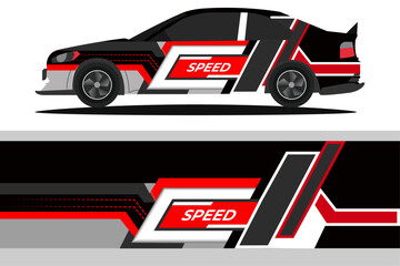 Vector design for cars stickers Vector design with grungy lines abstract Design a racing background kit for racing car
