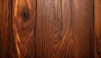 Fototapeta premium Chestnut wood plank texture, dark, vertical, varnished, knotty