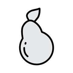 Fruit and Vegetable Icon Illustration