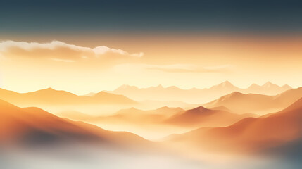 Obraz premium The interweaving beauty of sunset and sunrise