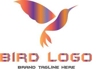 Fly sparrow logo design eps file 