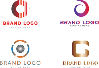 Business logo design set collection eps file 