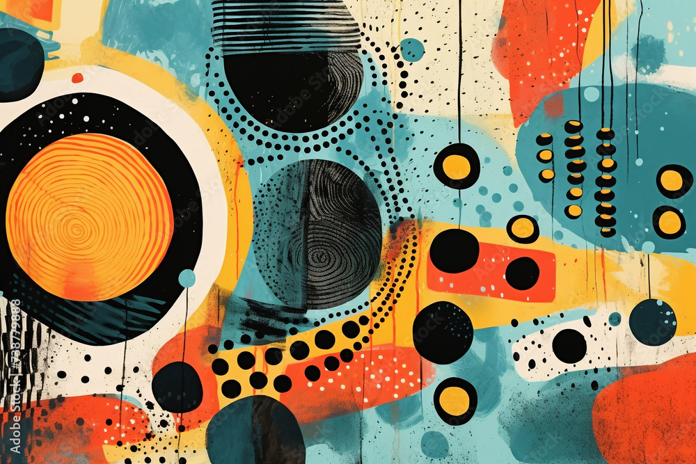Wall mural artistic pattern abstract image