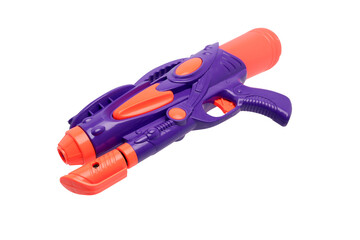 Plastic water gun on transparent background png