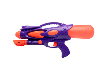 Plastic water gun on transparent background png
