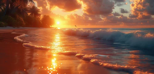 Fototapeten Sunset over the sea © michalsen