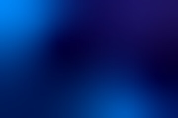 Colorful Bright Blue Gradient Blurry Background. Abstract Art Wallpaper. Vector Illustration
