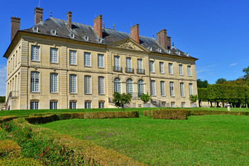 Fototapeta na wymiar Chaussy, France - may 15 2023 : Villarceaux estate