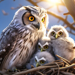 Obraz premium great horned owl