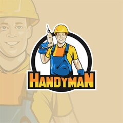 The Handyman service logo design