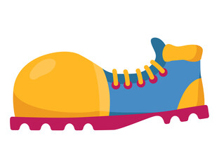 Clown shoe. icon on white background
