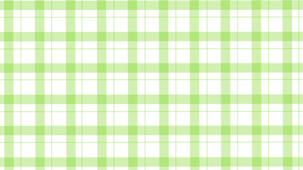 Green and white plaid fabric texture background