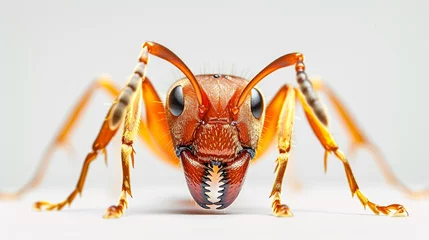Fotobehang close up of an orange ant © VSTOCK