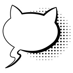 Comic style speech bubble. Speech balloon or element. Funny design element. cartoon icon