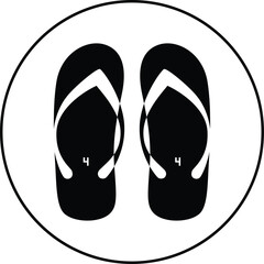 Slipper Vector Glyph Icon For Personal And Commercial Use.