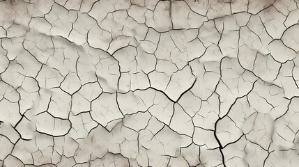 Ground cracking background, cracked land riddled with holes caused by severe drought - obrazy, fototapety, plakaty