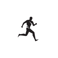Fototapeta na wymiar man Run Logo