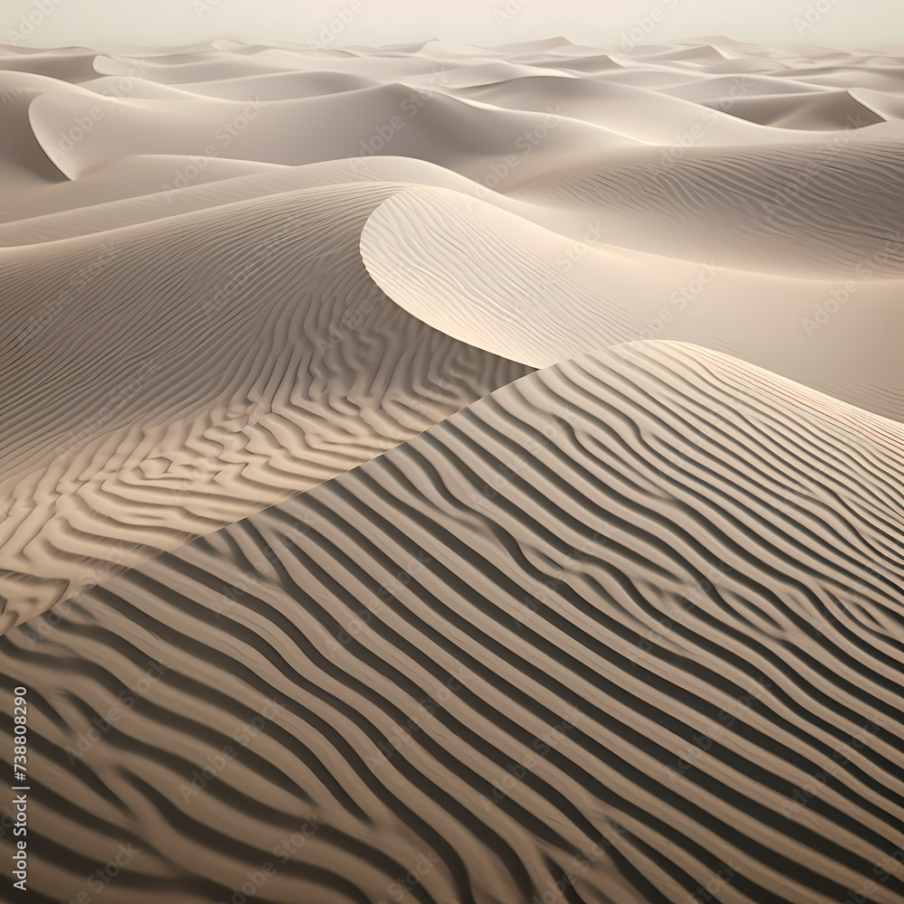 Poster Abstract patterns in a sand dune landscape. 