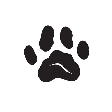 tiger footprint silhouette