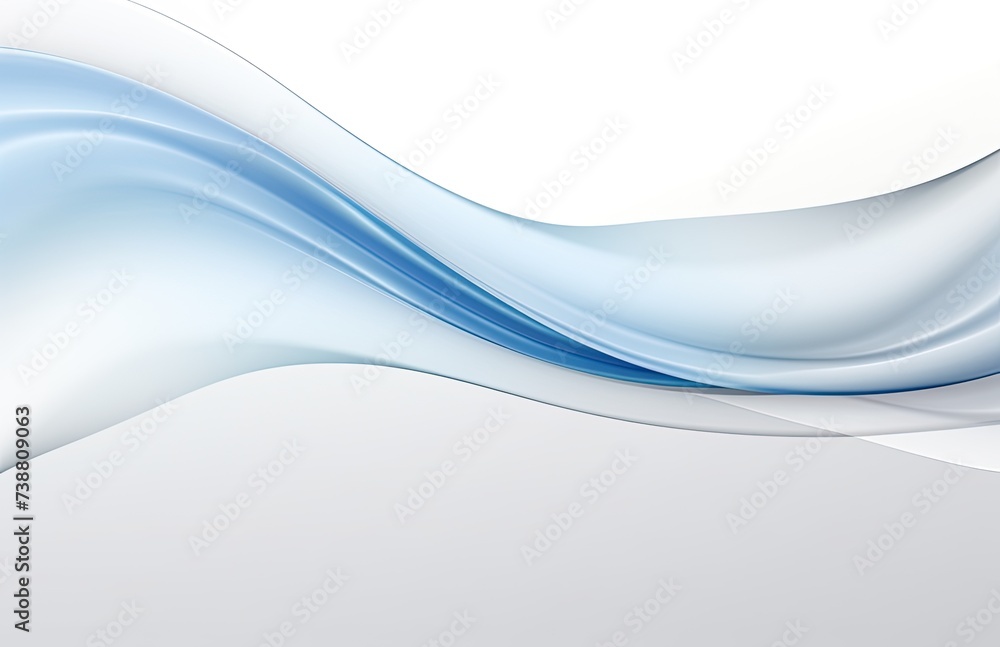 Poster an abstract light blue wave design with space for text or image