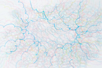 Fototapeta premium abstract color pencil background composed of curvy lines