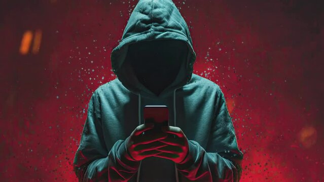 Amidst the digital landscape, a hacker in a hoodie lurks, symbolizing the ongoing challenges of cybersecurity
