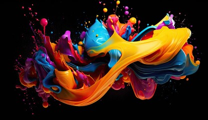 A colorful liquid background illustration