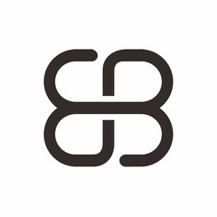 Initial bb logo design image - obrazy, fototapety, plakaty