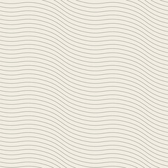 Vector seamless pattern. Wavy graphic design. Striped dynamic flow. Contemporary monochrome pattern. Versatile and visually captivating swatch.