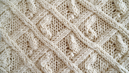 white diamond knitting texture close up of pattern kn