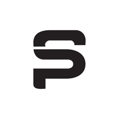 Initial SP logo design. Vector image
