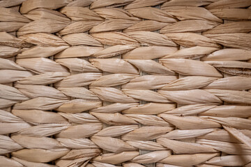 straw basket weave closeup 