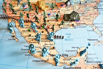 American-Mexico border currently has thousands of illegals crossing the border everyday.