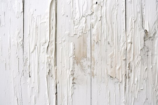 white paint peeling off a white wall