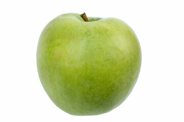 Fresh green apple isolated on white. With clipping path.