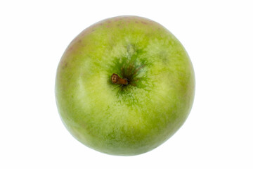 Fresh green apple isolated on white. With clipping path.