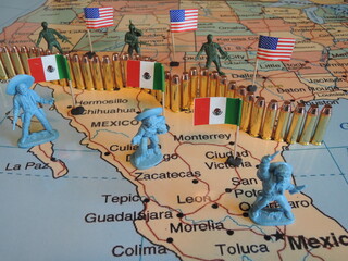 American-Mexico border currently has thousands of illegals crossing the border everyday.