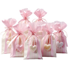 Sweet Surprises The Art of Decorating Favor Bags Isolated on white Background