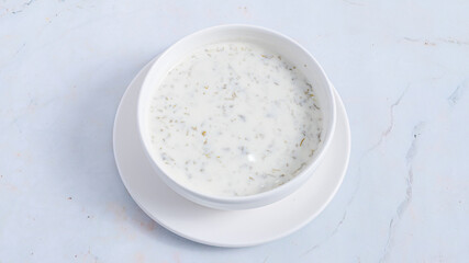 Azerbaijan yogurt soup bowl - Dovga