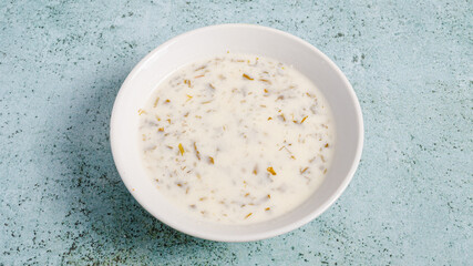 Azerbaijan yogurt soup bowl - Dovga