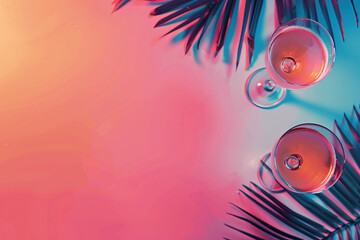 A slide background showcasing a cocktail party. Celebration spirit. Background image. Created with Generative AI technology