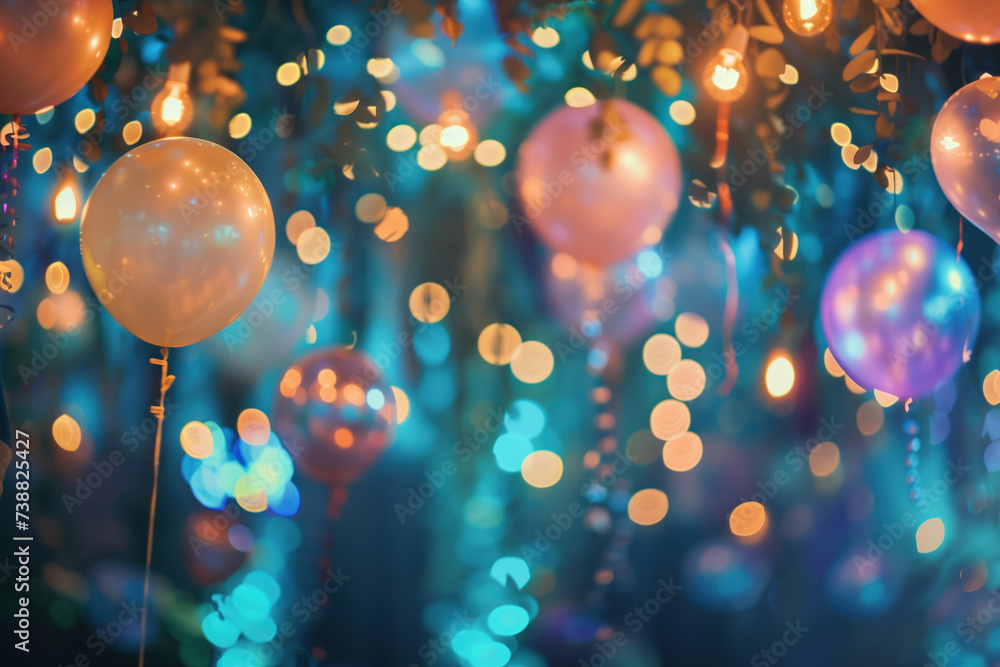 Aufkleber a slide background showcasing a party. celebration spirit. background image. created with generative