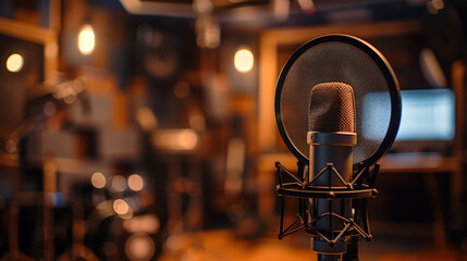 Microphone studio recording studio