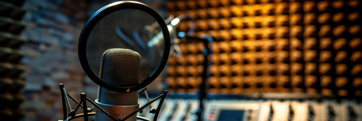 Microphone studio recording studio