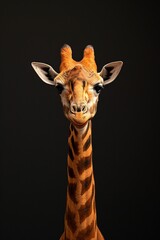 Obraz premium a giraffe looking at the camera